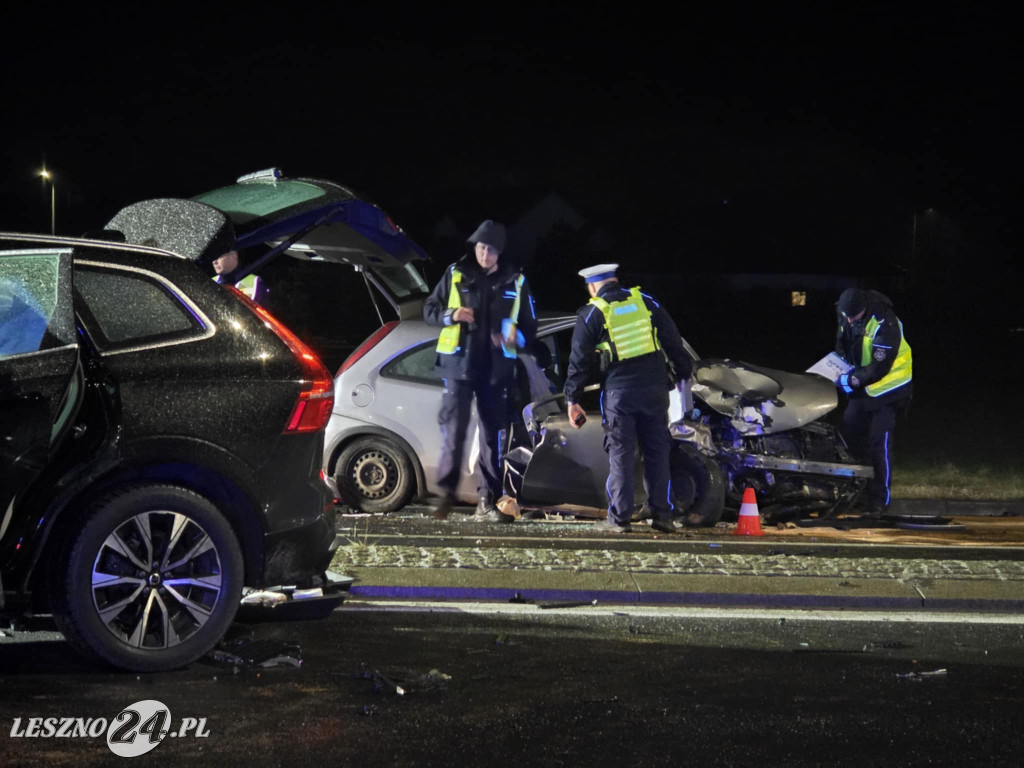 Wypadek na ulicy Osieckiej w Lesznie