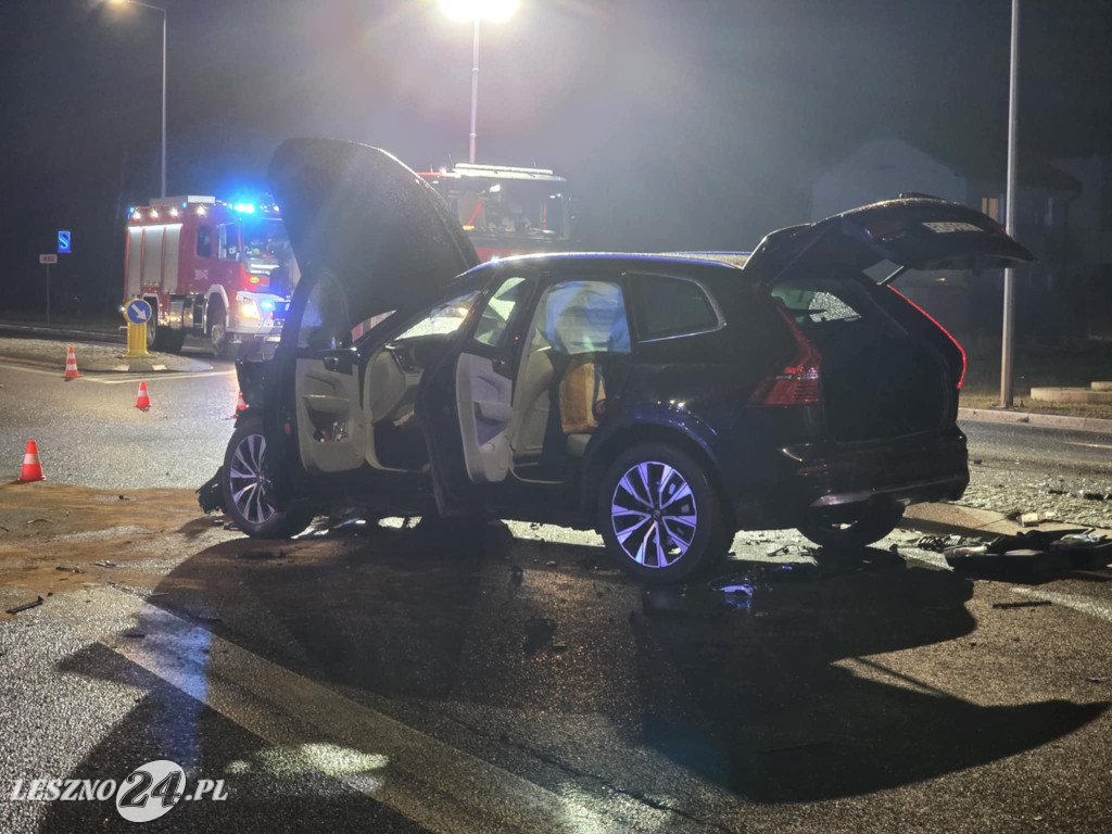 Wypadek na ulicy Osieckiej w Lesznie