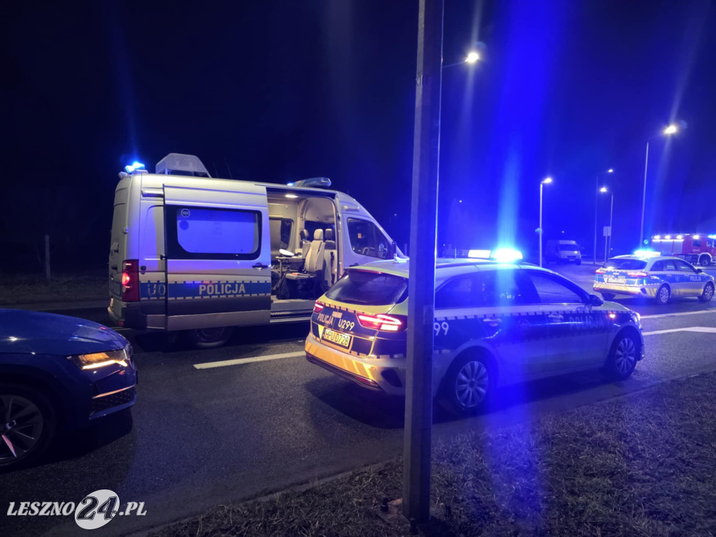Wypadek na ulicy Osieckiej w Lesznie