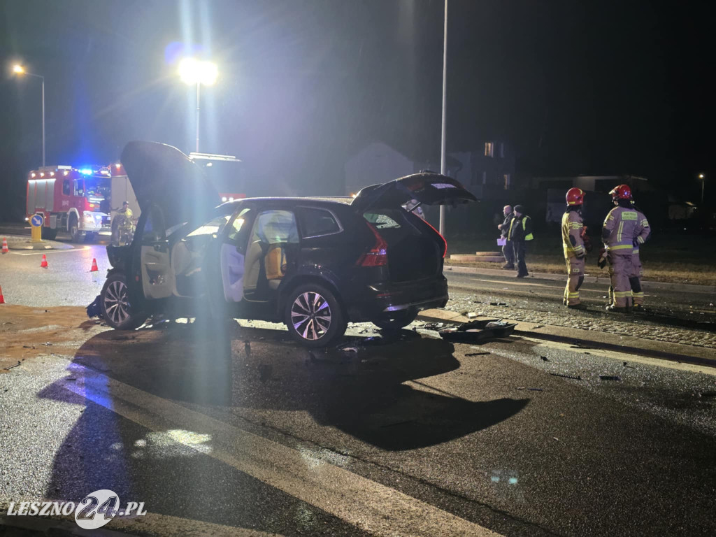 Wypadek na ulicy Osieckiej w Lesznie