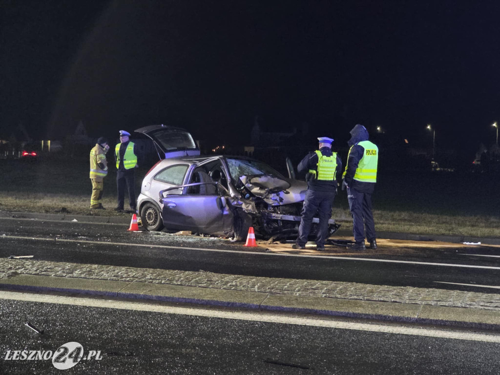 Wypadek na ulicy Osieckiej w Lesznie