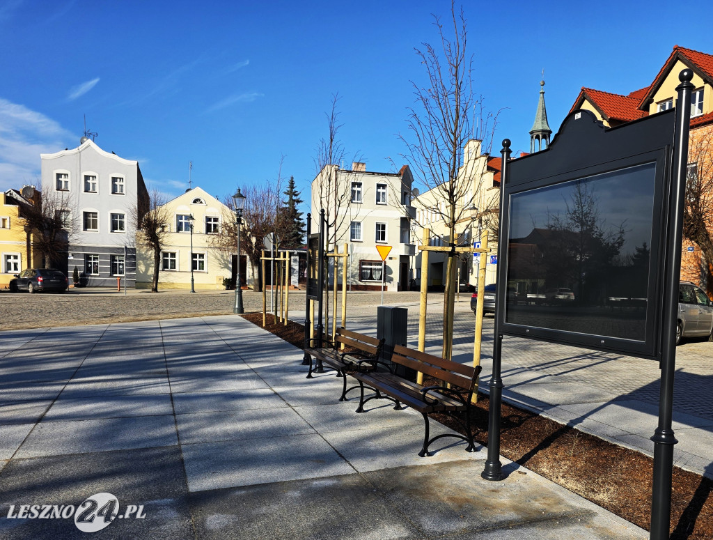 Rynek w Osiecznej po remoncie