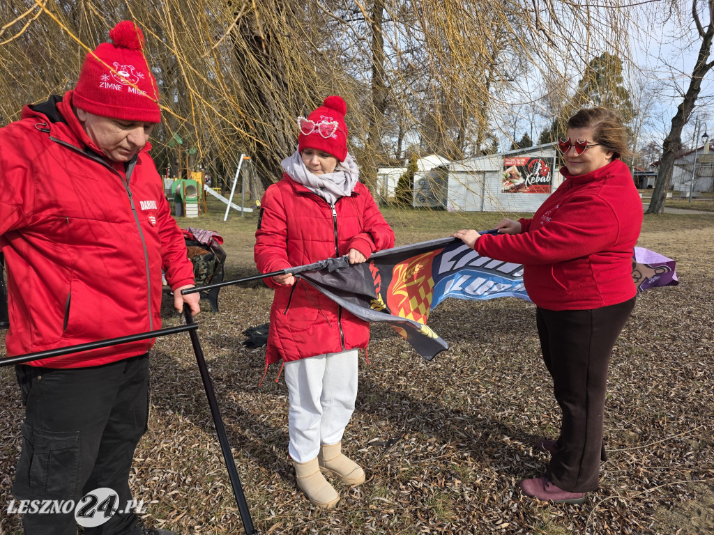 Morsowanie dla Kasi w jeziorze w Osiecznej
