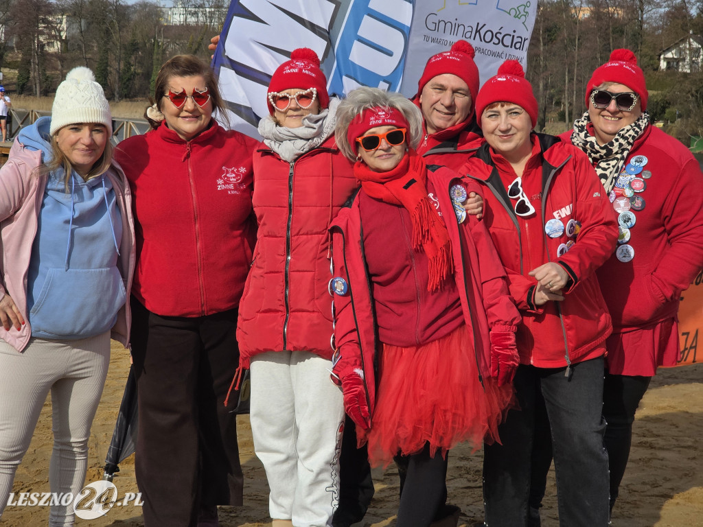 Morsowanie dla Kasi w jeziorze w Osiecznej