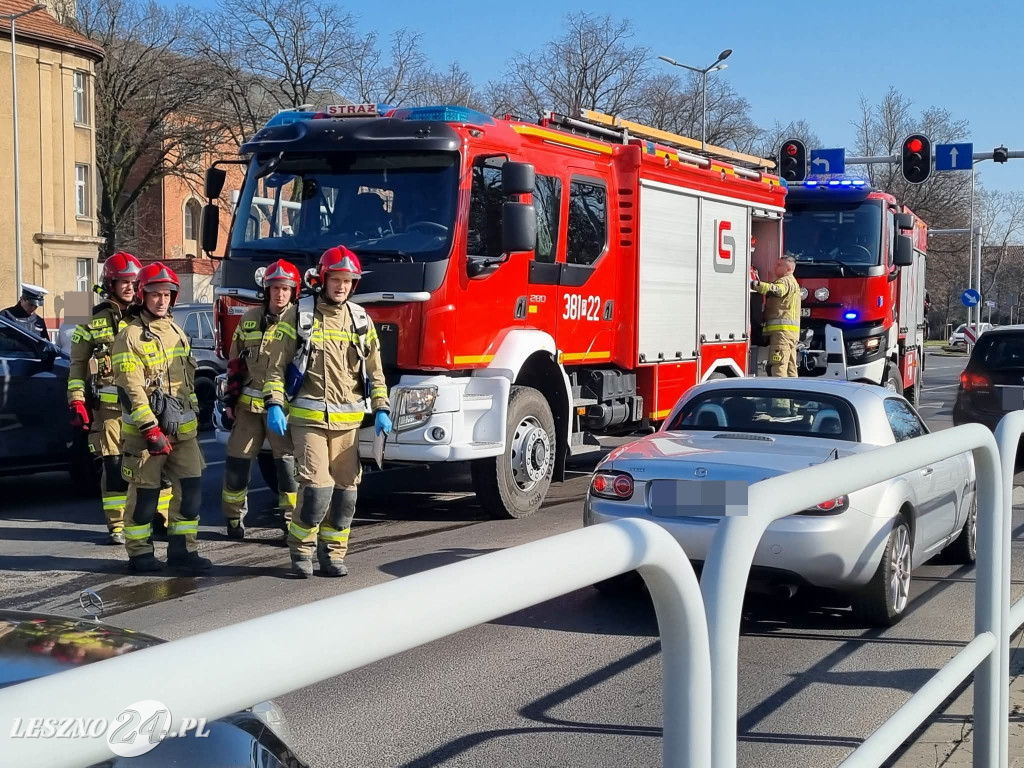 Karambol w Lesznie. Zderzyło się pięć aut