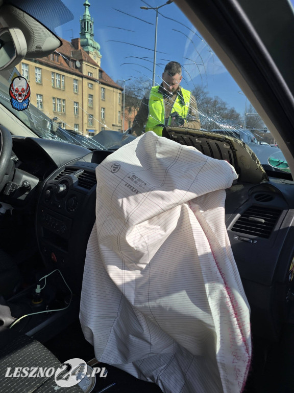 Karambol w Lesznie. Zderzyło się pięć aut