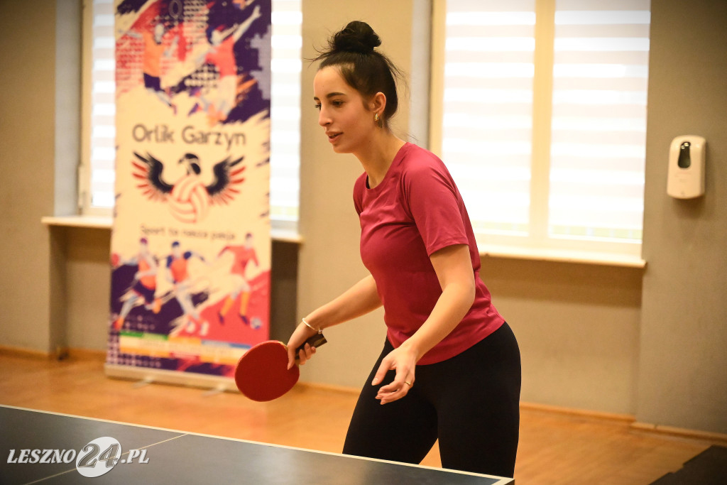 Turniej tenisa stołowego w Garzynie