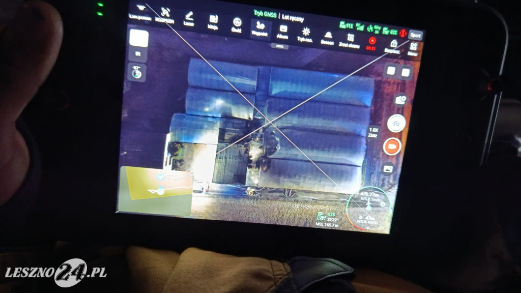 Pożar kotłowni w zakładzie ogrodniczym w Lesznie