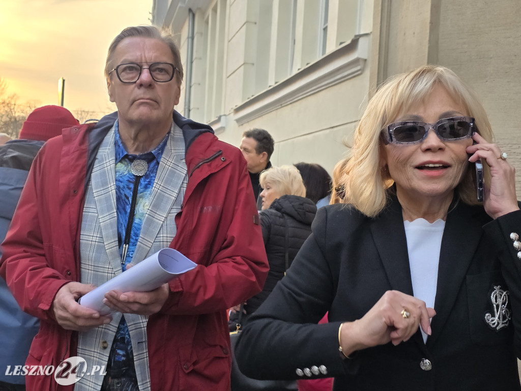 Protest lekarzy przed siedzibą WIL w Lesznie