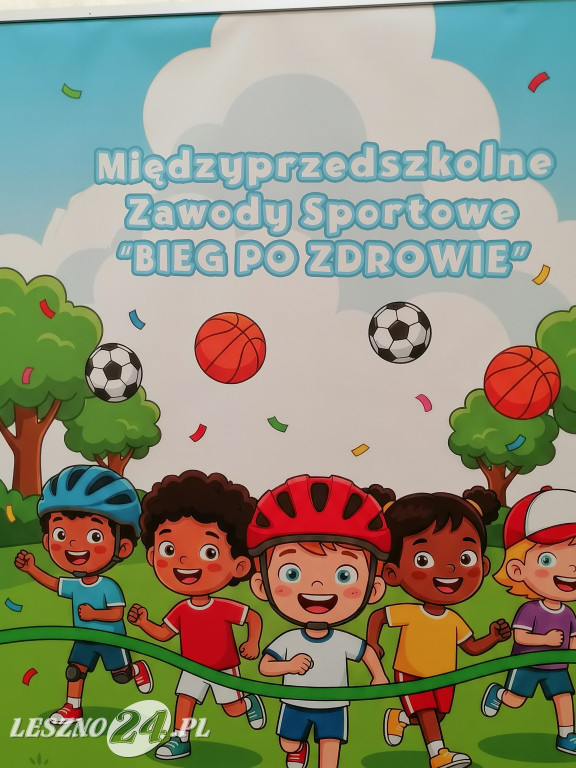 Międzyprzedszkolne Zawody Sportowe „Bieg po zdrowie”.