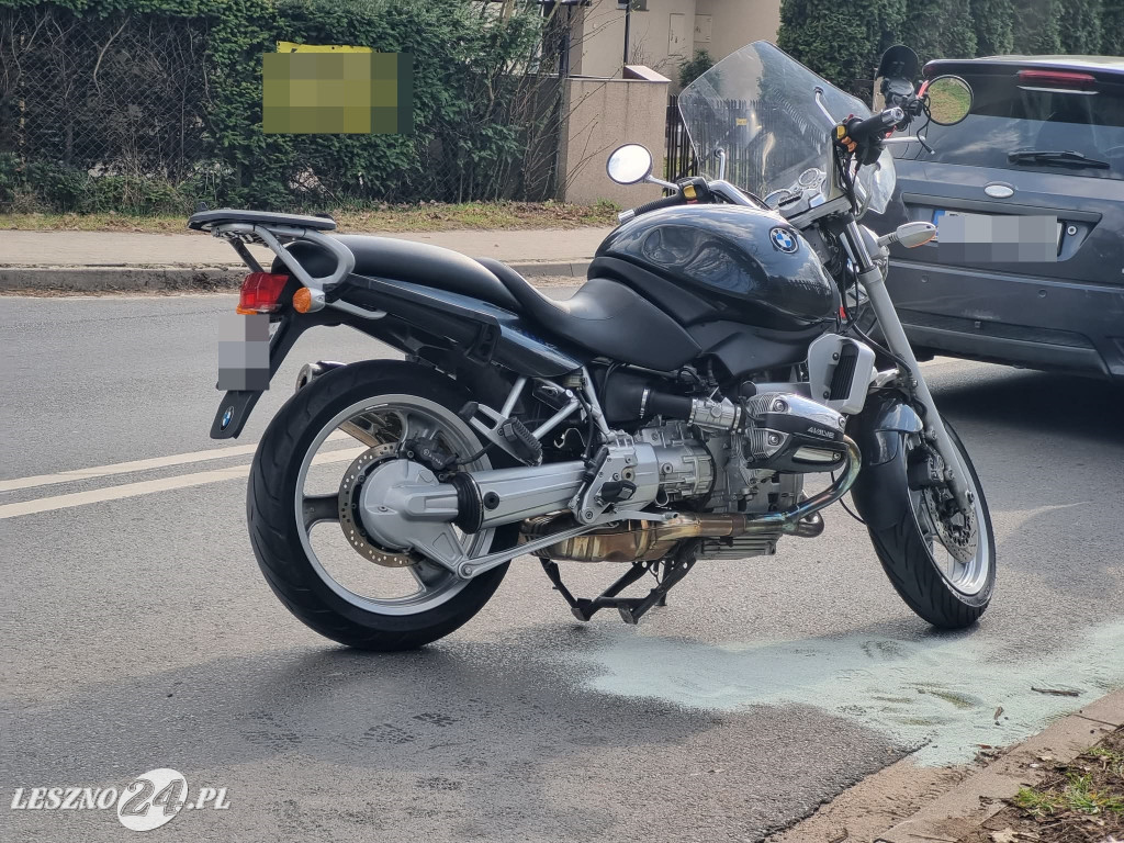 Motocyklista w szpitalu po zderzeniu z osobówką