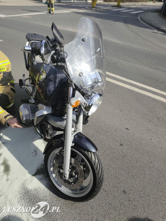 Motocyklista w szpitalu po zderzeniu z osobówką