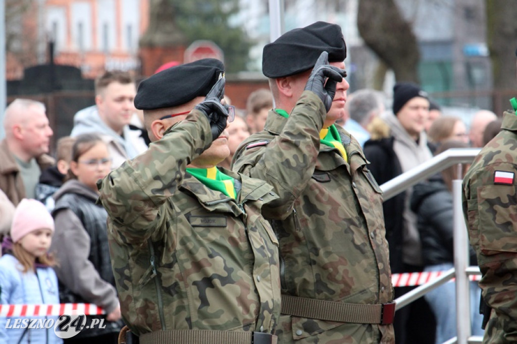 Przysięga wojskowa w Lesznie, marzec 2026