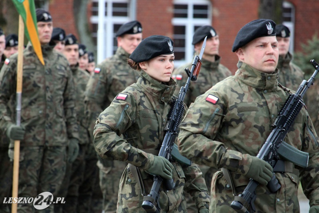 Przysięga wojskowa w Lesznie, marzec 2026