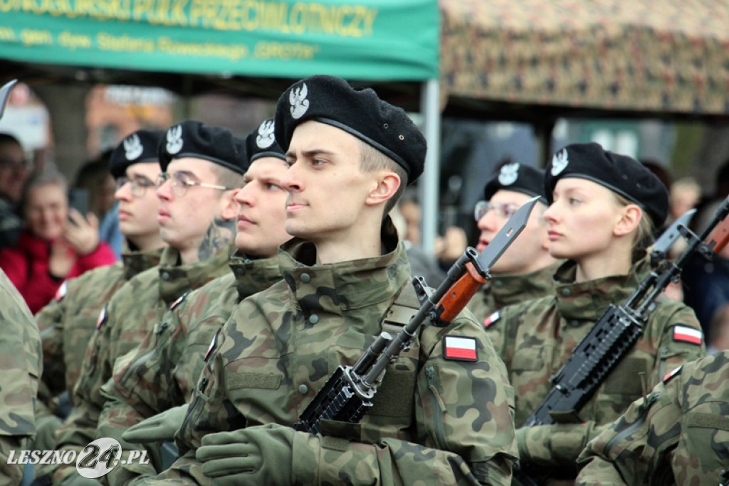 Przysięga wojskowa w Lesznie, marzec 2026