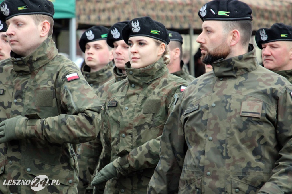 Przysięga wojskowa w Lesznie, marzec 2026
