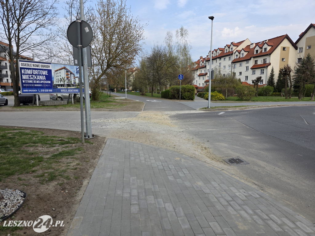 Nowa ścieżka pieszo-rowerowa w Lesznie