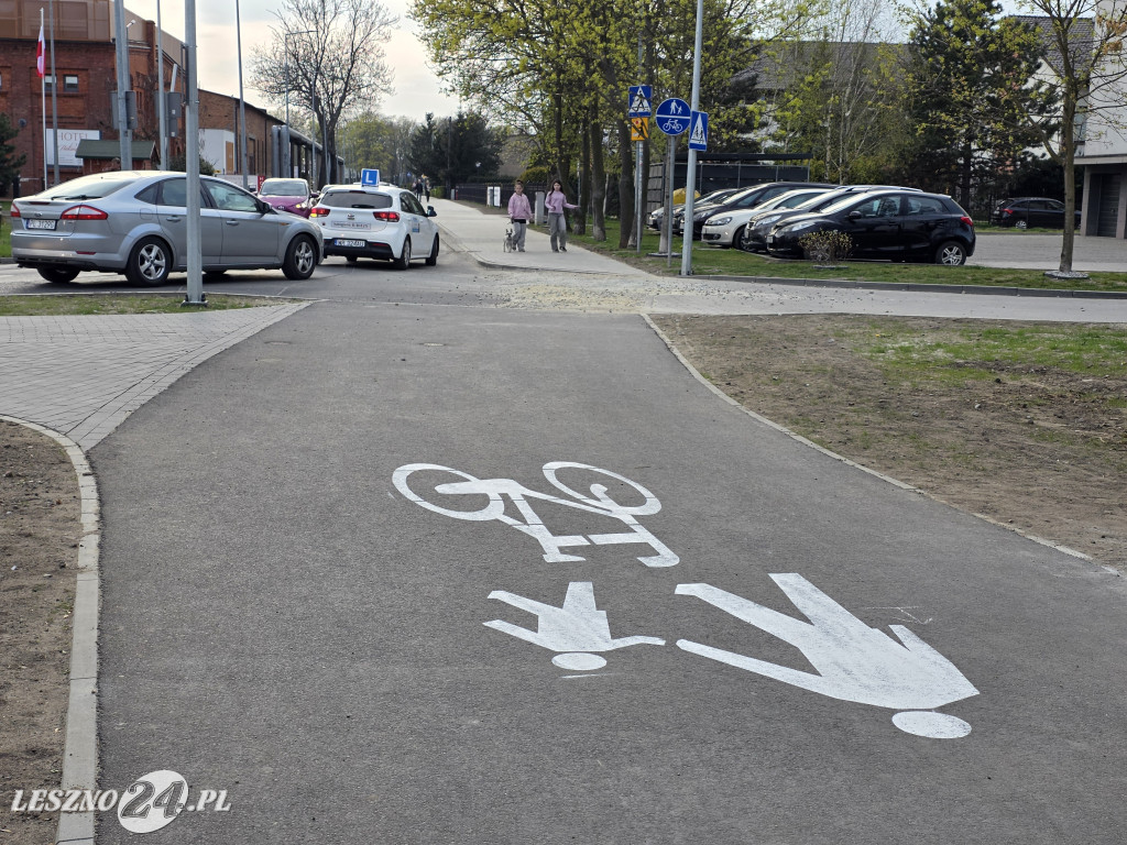 Nowa ścieżka pieszo-rowerowa w Lesznie