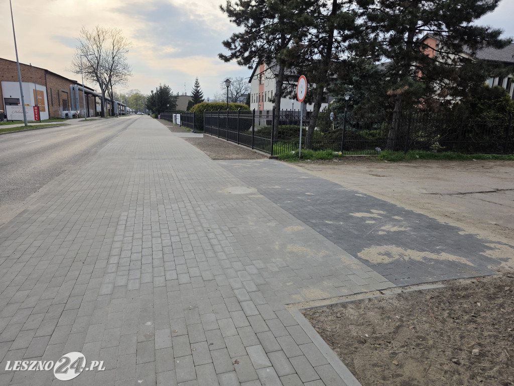 Nowa ścieżka pieszo-rowerowa w Lesznie