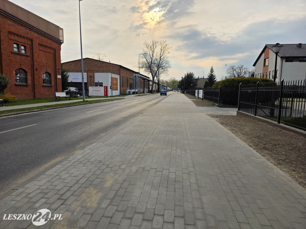 Nowa ścieżka pieszo-rowerowa w Lesznie