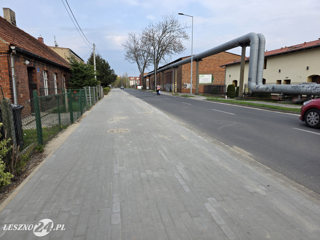 Nowa ścieżka pieszo-rowerowa w Lesznie