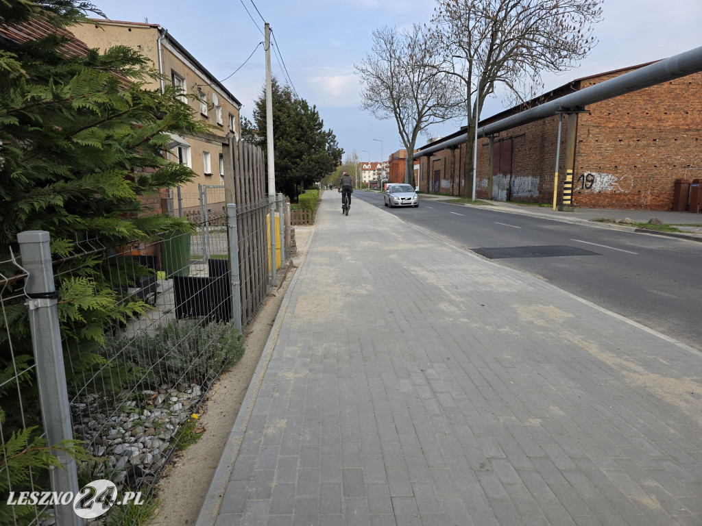 Nowa ścieżka pieszo-rowerowa w Lesznie