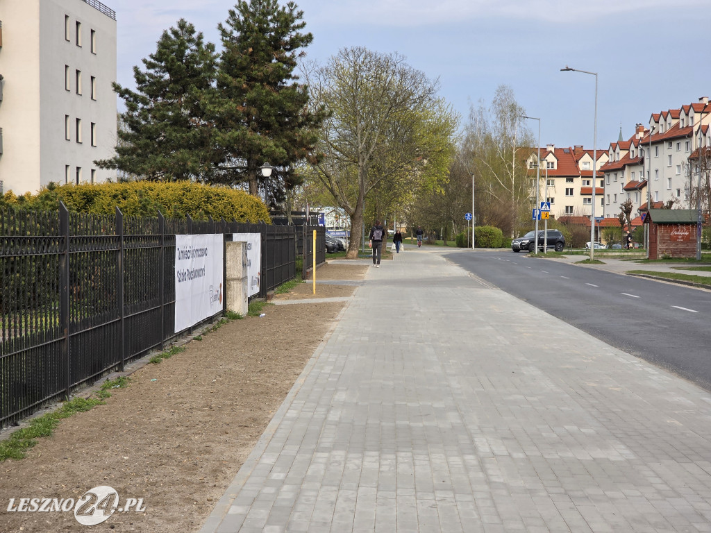 Nowa ścieżka pieszo-rowerowa w Lesznie