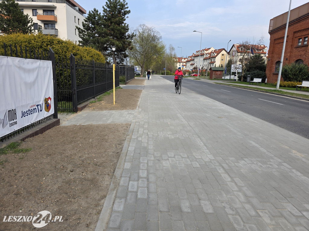 Nowa ścieżka pieszo-rowerowa w Lesznie