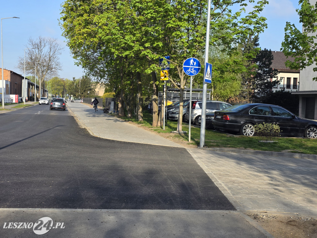 Nowa ścieżka pieszo-rowerowa w Lesznie