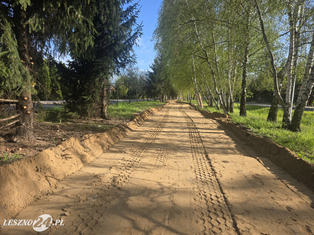Budowa nowej ścieżki rowerowej w Lesznie