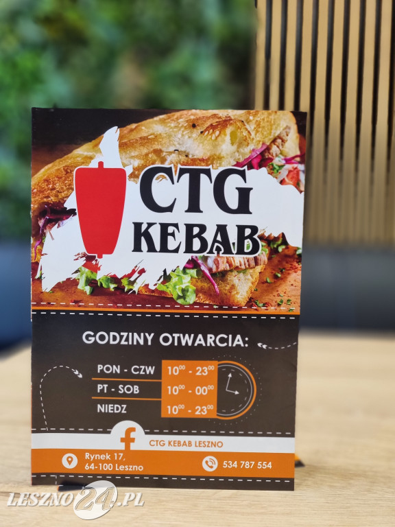 30 kwietnia otwarcie CTG Kebab Leszno