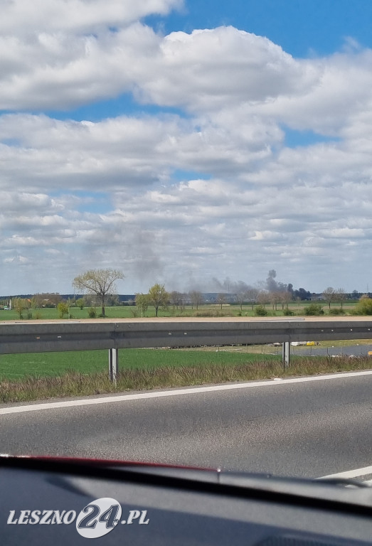 Pożar hali warsztatowej w Lipnie