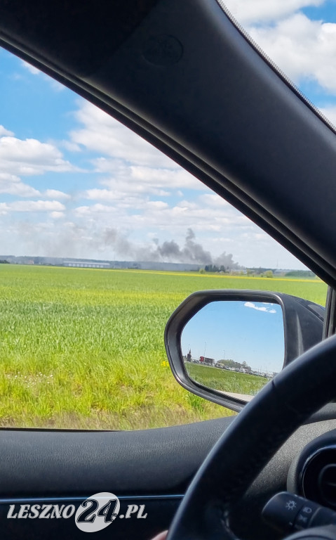 Pożar hali warsztatowej w Lipnie