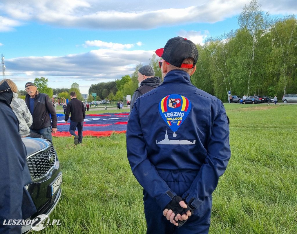 Start balonów na zbiorniku Rydzyna