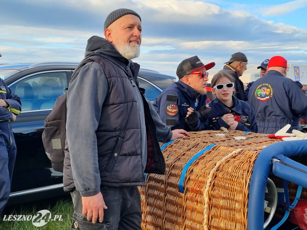 Start balonów na zbiorniku Rydzyna