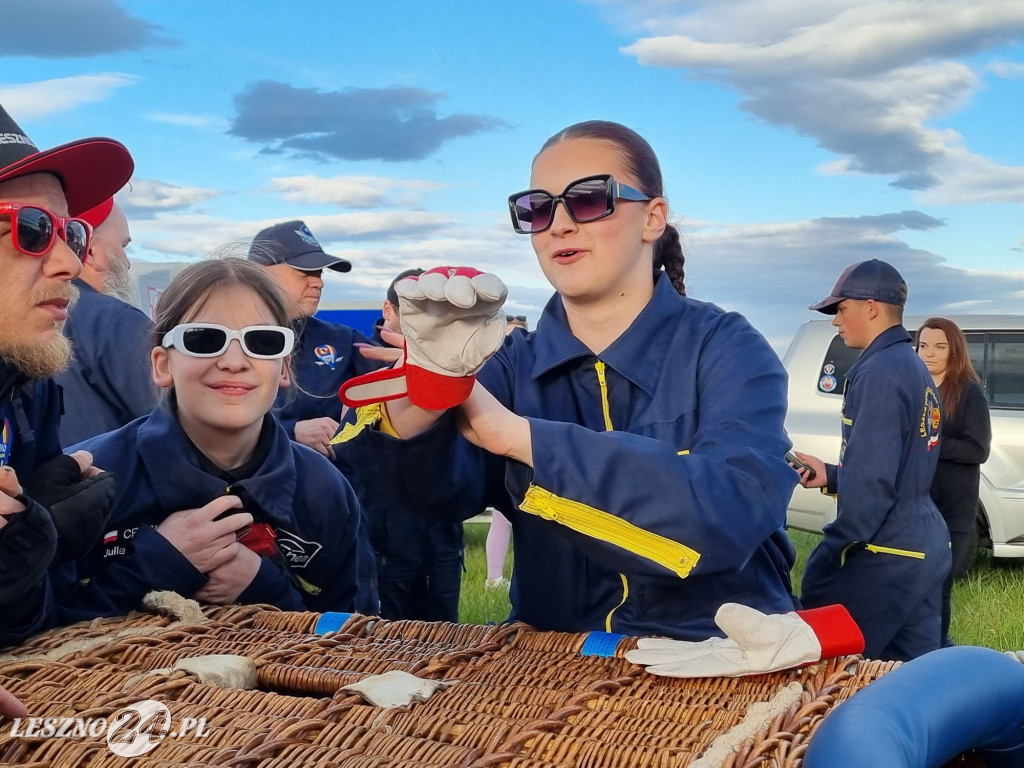 Start balonów na zbiorniku Rydzyna