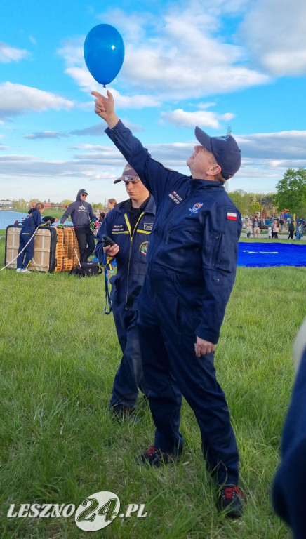 Start balonów na zbiorniku Rydzyna
