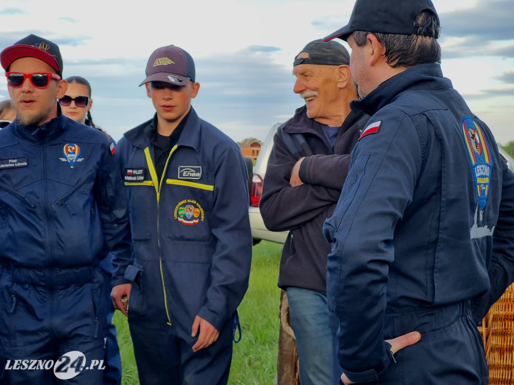 Start balonów na zbiorniku Rydzyna