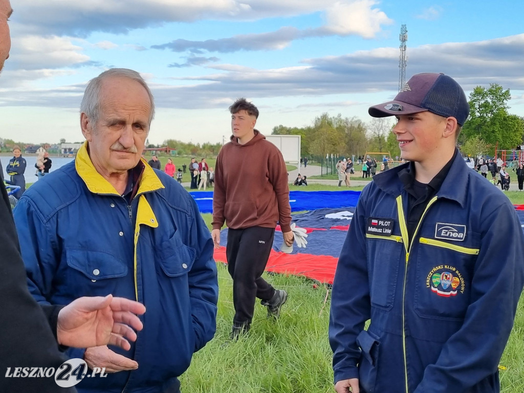 Start balonów na zbiorniku Rydzyna