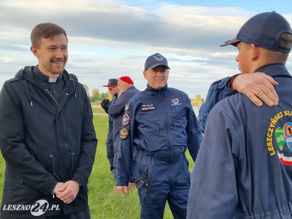 Start balonów na zbiorniku Rydzyna