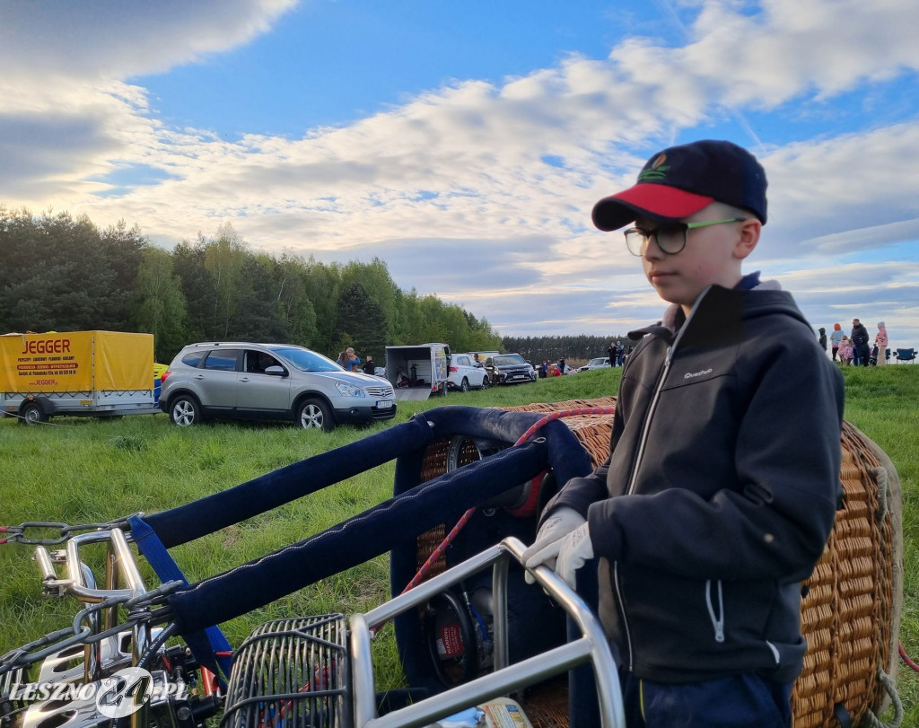 Start balonów na zbiorniku Rydzyna