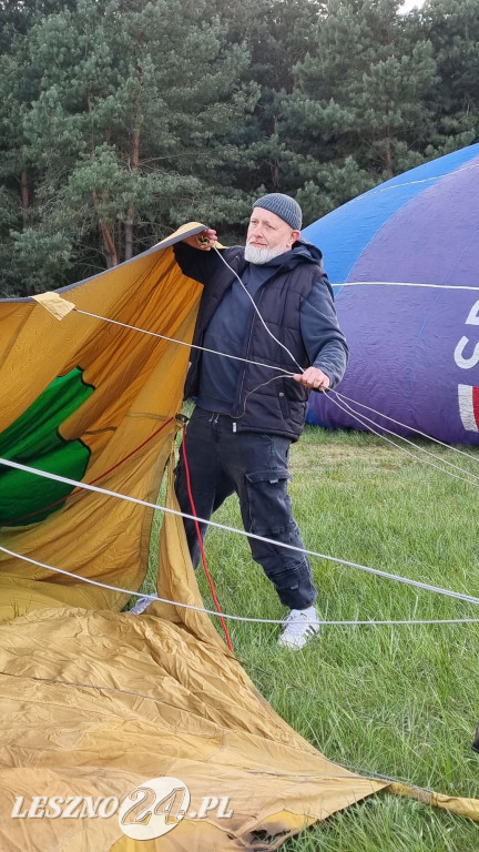 Start balonów na zbiorniku Rydzyna