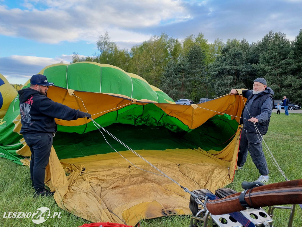 Start balonów na zbiorniku Rydzyna