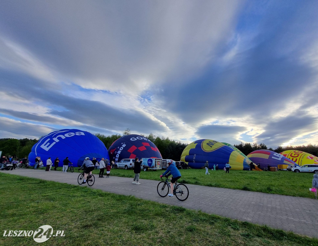 Start balonów na zbiorniku Rydzyna