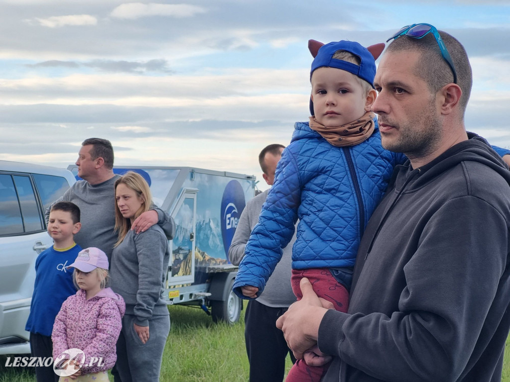 Start balonów na zbiorniku Rydzyna