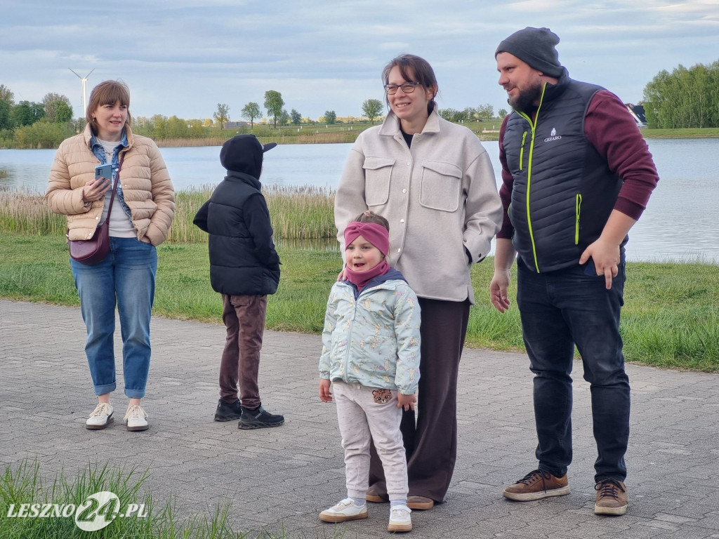 Start balonów na zbiorniku Rydzyna