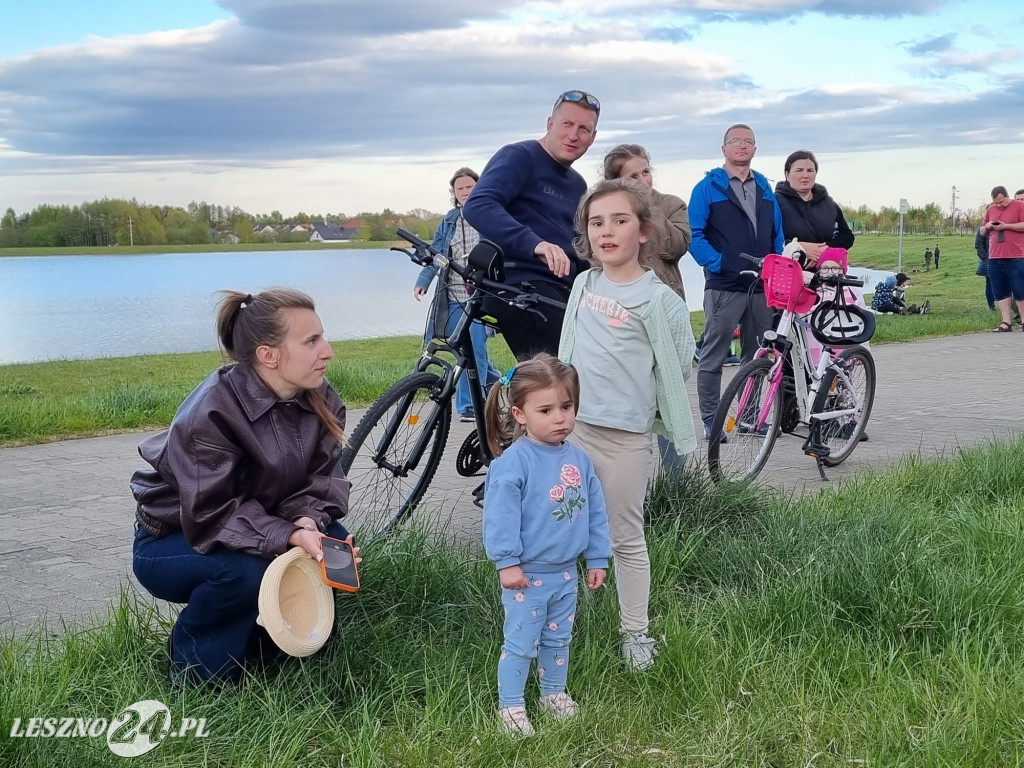 Start balonów na zbiorniku Rydzyna