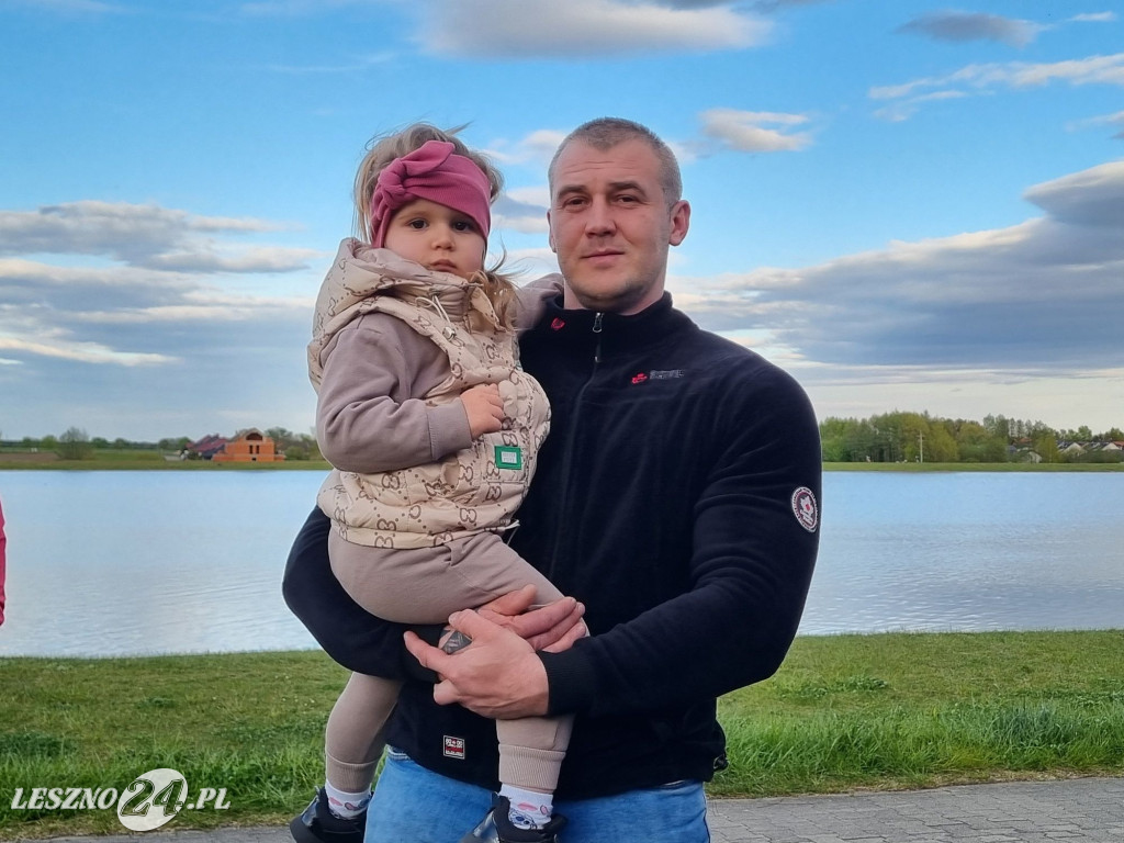 Start balonów na zbiorniku Rydzyna