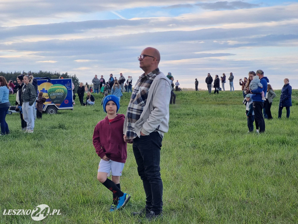 Start balonów na zbiorniku Rydzyna