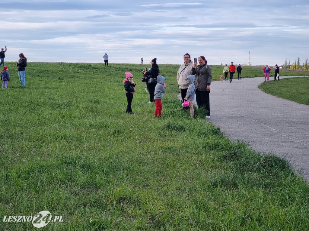 Start balonów na zbiorniku Rydzyna